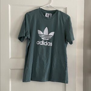 Adidas Classic Green Tee with White Logo